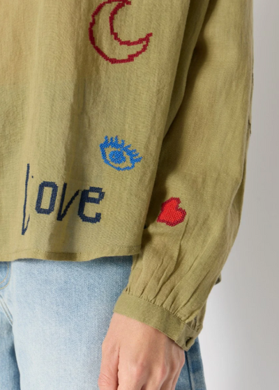 Berenice CASSANDRALUCKY Shirt Khaki