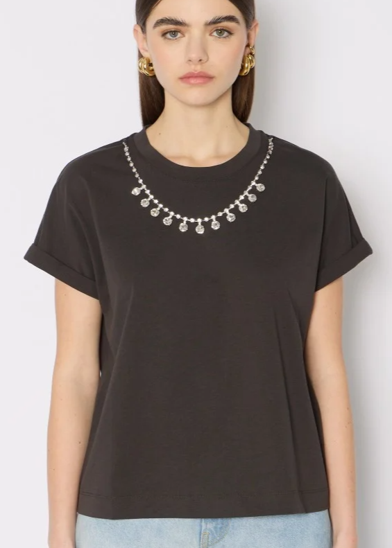 Berenice TEJEWEL T-shirt w/ Elegant Removable Collar