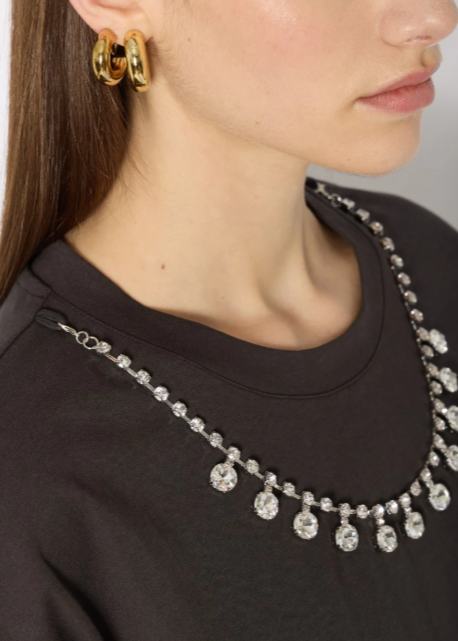Berenice TEJEWEL T-shirt w/ Elegant Removable Collar