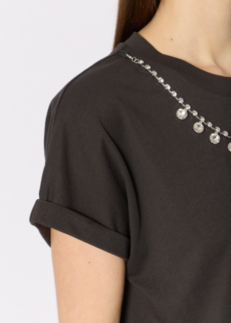 Berenice TEJEWEL T-shirt w/ Elegant Removable Collar