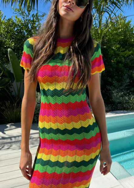 Beach Riot Emory Dress Mango Tango