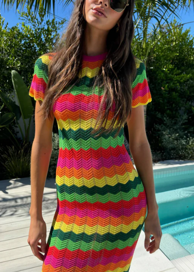 Beach Riot Emory Dress Mango Tango