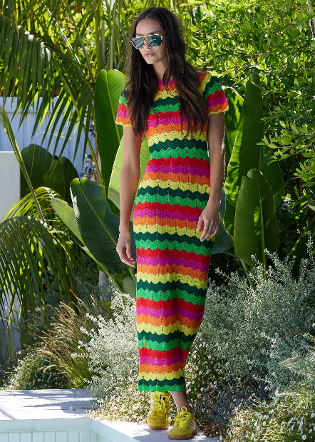 Beach Riot Emory Dress Mango Tango