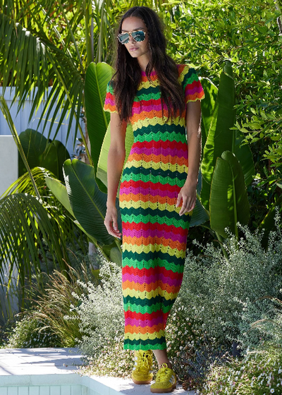 Beach Riot Emory Dress Mango Tango