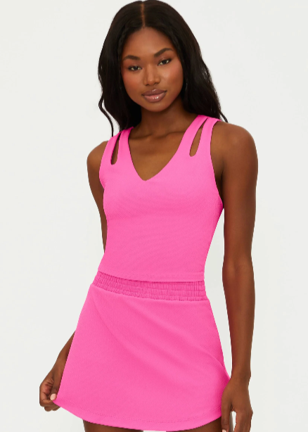 Beach Riot Evelina Top Summer Strawberry Waffle
