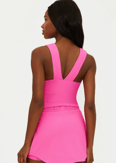 Beach Riot Evelina Top Summer Strawberry Waffle