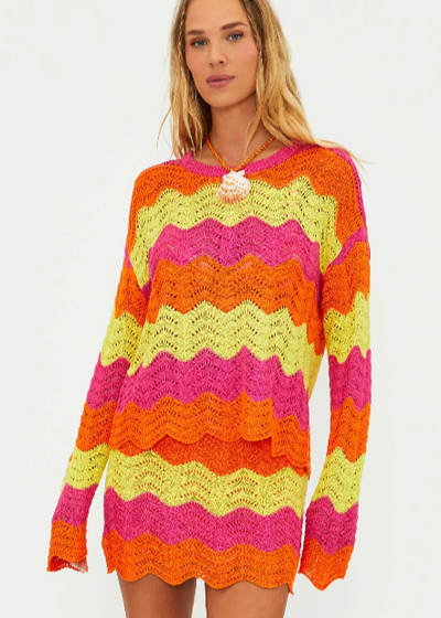 Beach Riot Beach Sweater Soleil Wave