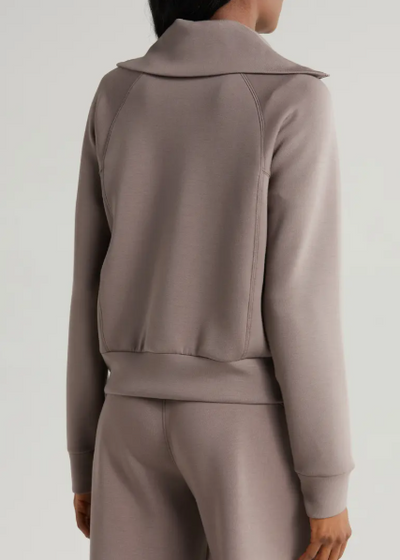 SpanX Air Essential Half Zip Smoke
