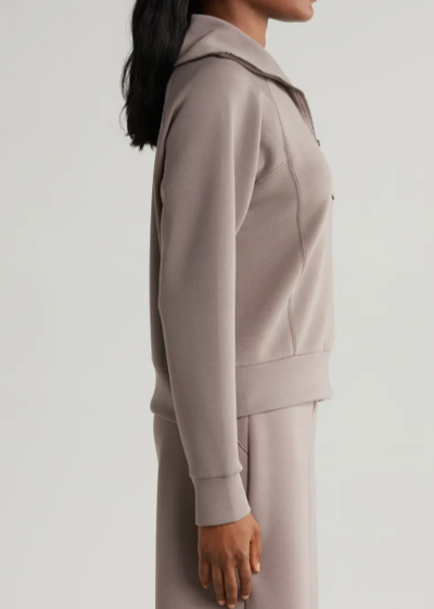 SpanX Air Essential Half Zip Smoke