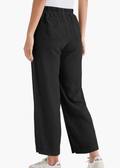 Splendid Angie Crop Wide Leg Pant Black