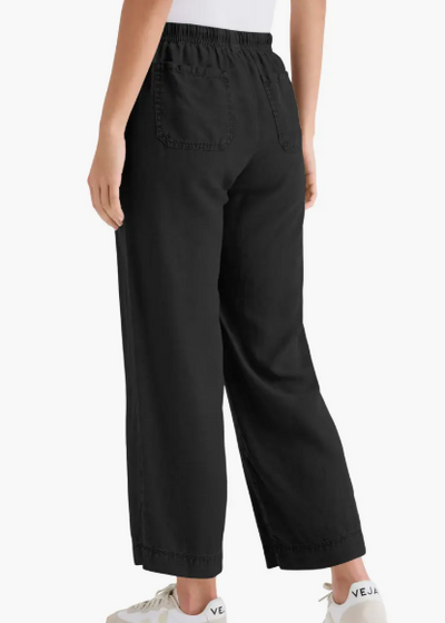 Splendid Angie Crop Wide Leg Pant Black