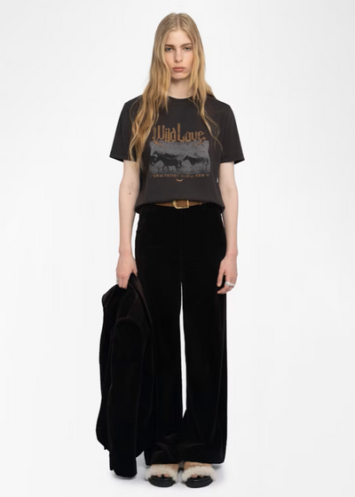 Zadig & Voltaire Edwin T-shirt Dark Chocolate