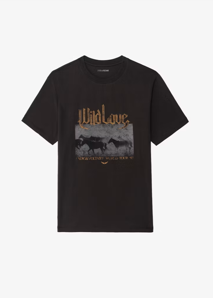 Zadig & Voltaire Edwin T-shirt Dark Chocolate
