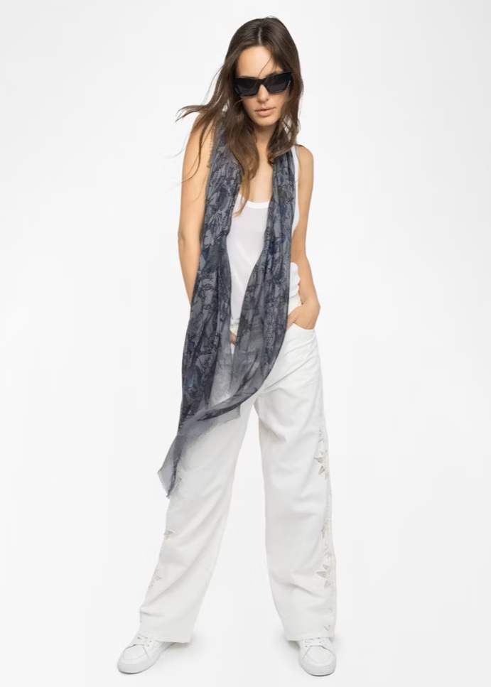 Zadig & Voltaire Kerry Roses Scarf Road