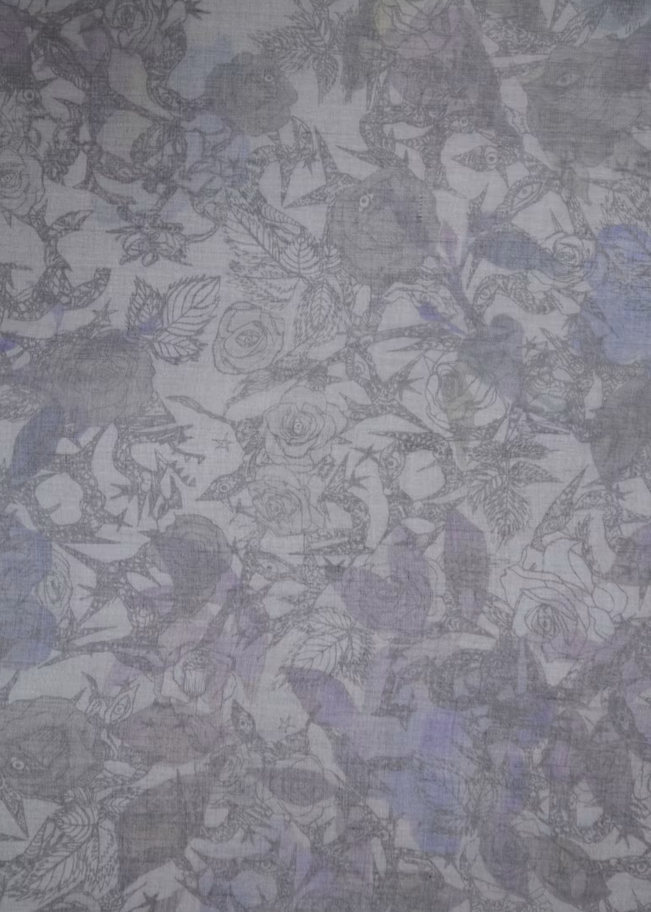 Zadig & Voltaire Kerry Roses Scarf Road