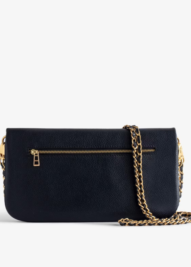 Zadig & Voltaire Rock Clutch Ink/Gold
