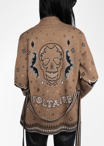 Zadig & Voltaire Kala Wool Cardigan Daim