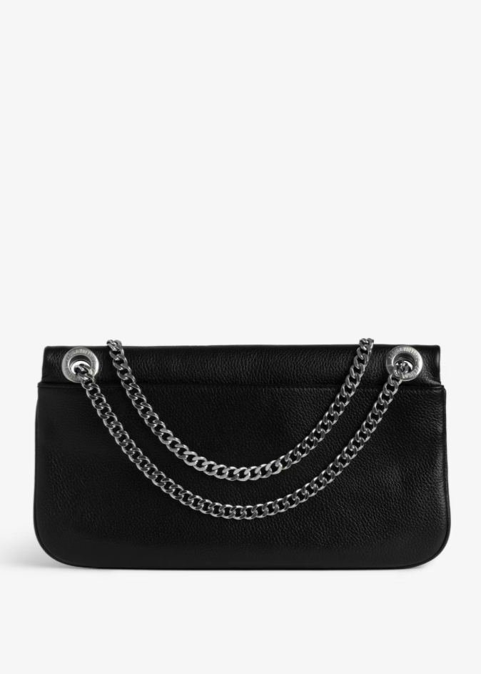 Zadig & Voltaire Classic Rock Grained Leather Bag Black