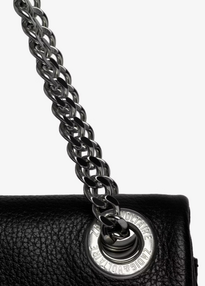 Zadig & Voltaire Classic Rock Grained Leather Bag Black
