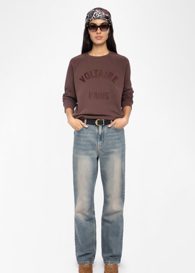 Zadig & Voltaire Upper Mo Voltaire Paris Crew Burgundy