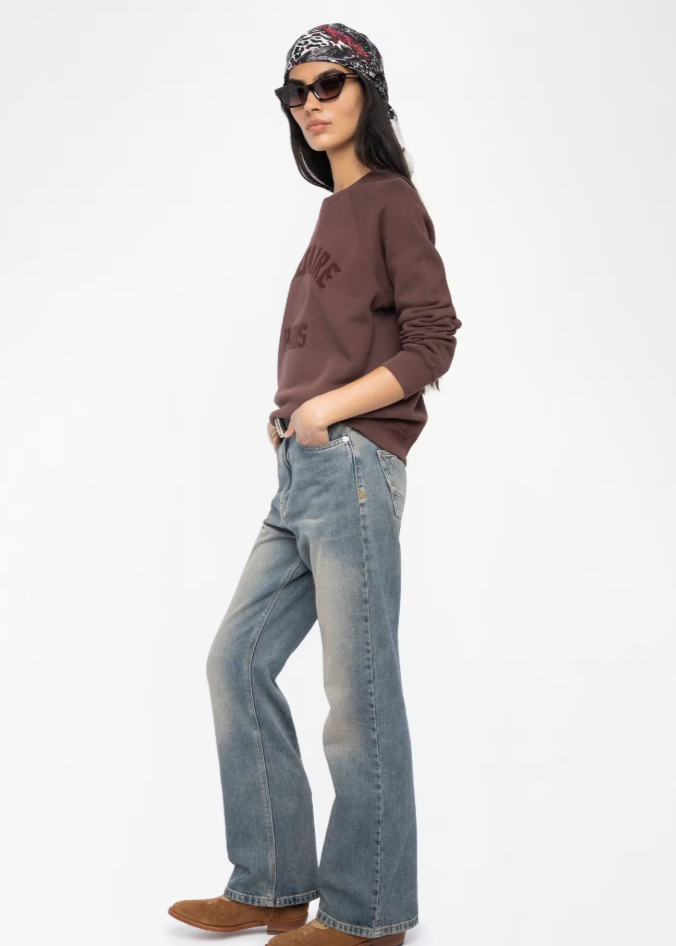 Zadig & Voltaire Upper Mo Voltaire Paris Crew Burgundy