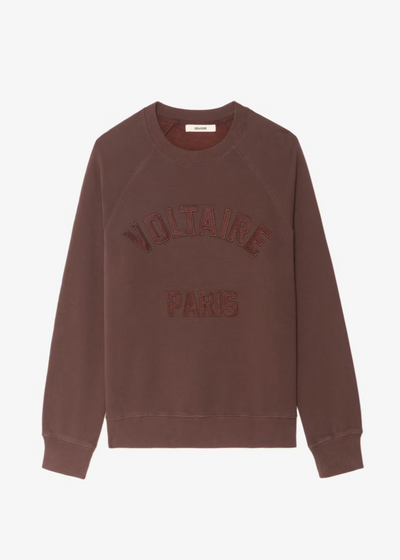 Zadig & Voltaire Upper Mo Voltaire Paris Crew Burgundy