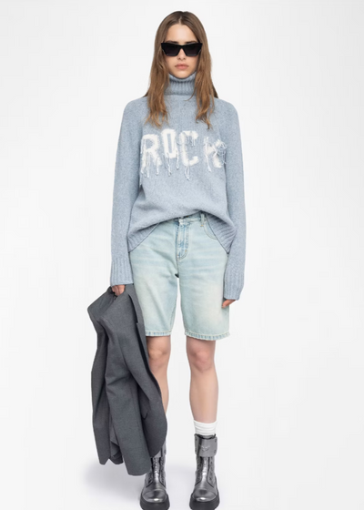 Zadig & Voltaire Mora we Rock Sweater Light Blue