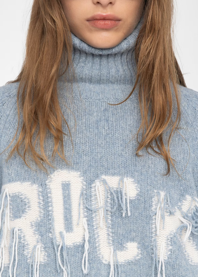 Zadig & Voltaire Mora we Rock Sweater Light Blue