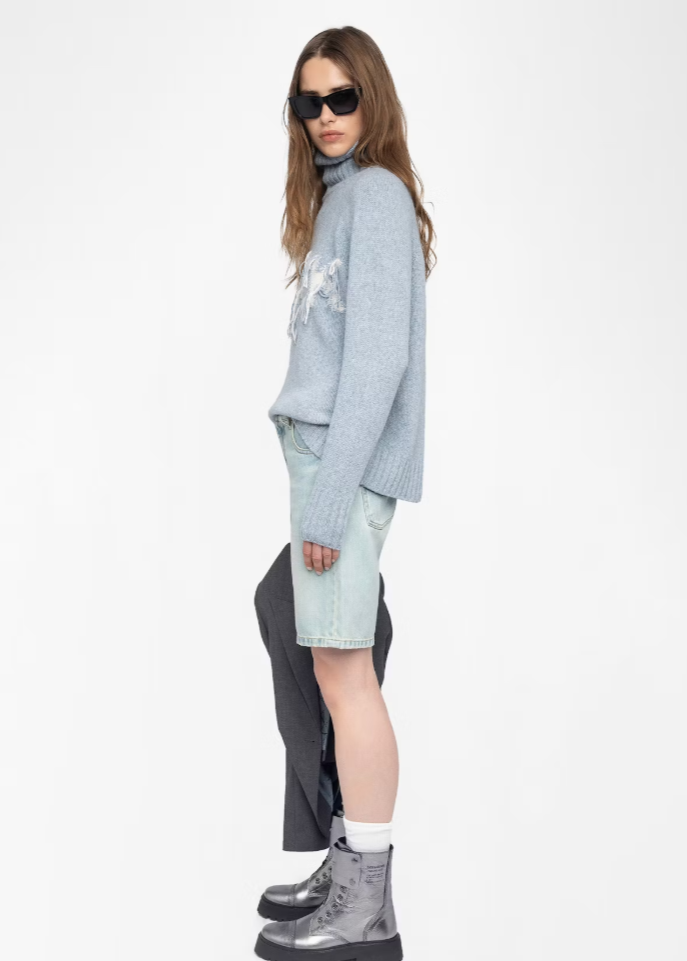 Zadig & Voltaire Mora we Rock Sweater Light Blue