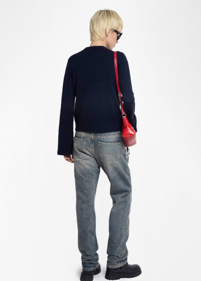 Zadig & Voltaire Lucas Cardi w/ Silver Buttons Navy