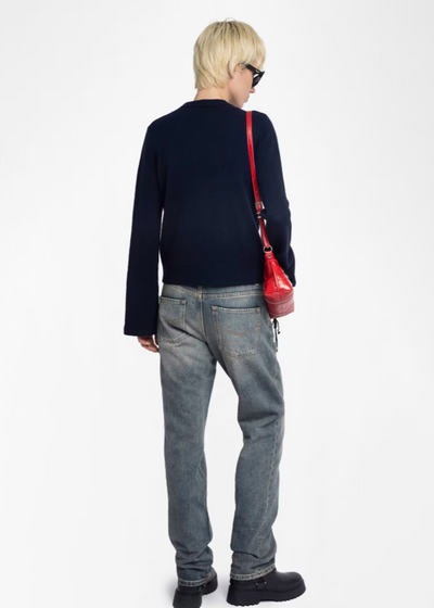 Zadig & Voltaire Lucas Cardi w/ Silver Buttons Navy