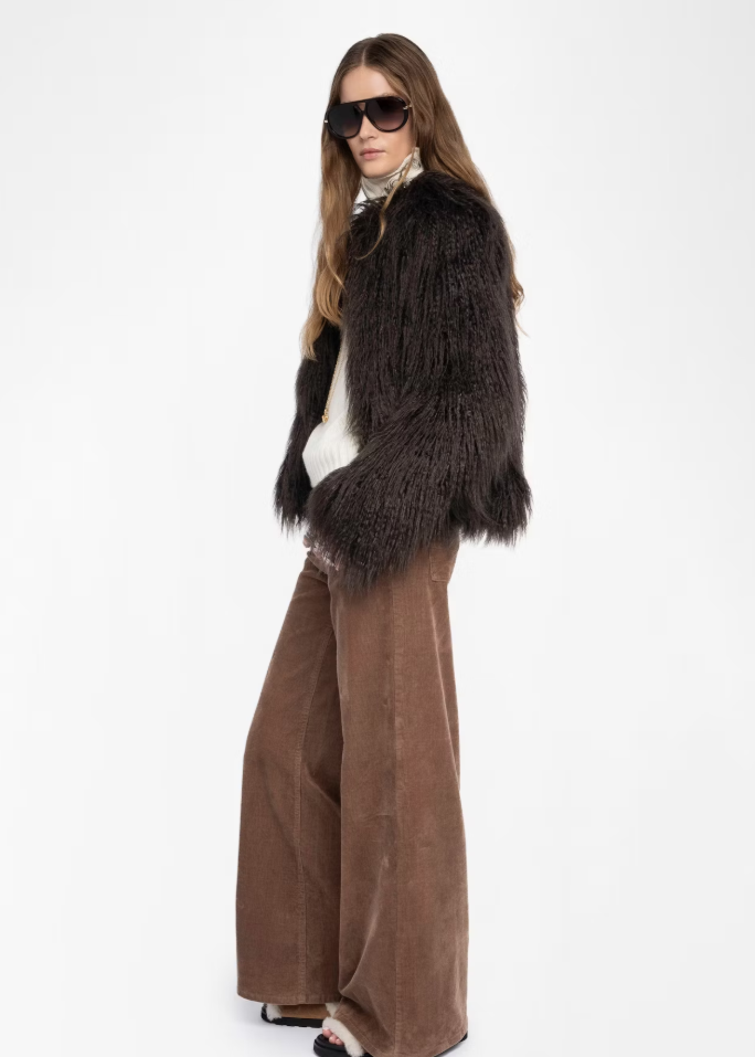 Zadig & Voltaire Freddie Coat Dark Chocolate
