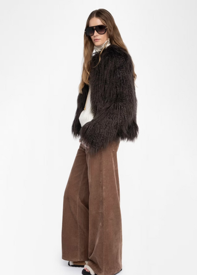 Zadig & Voltaire Freddie Coat Dark Chocolate
