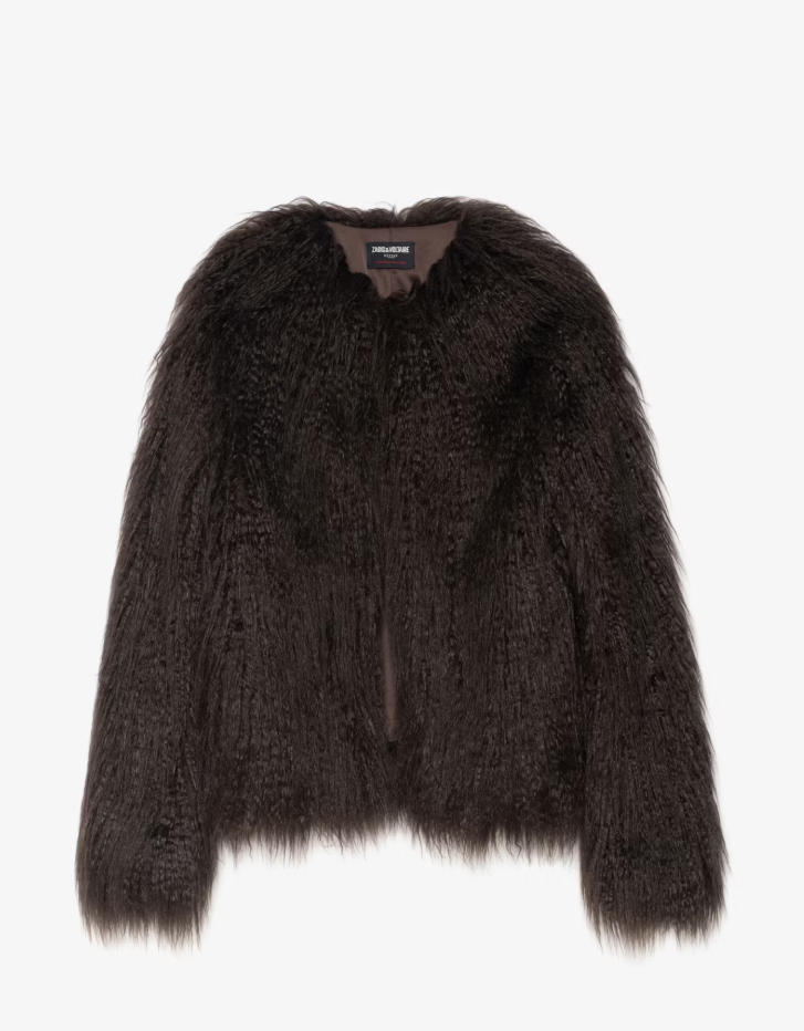 Zadig & Voltaire Freddie Coat Dark Chocolate