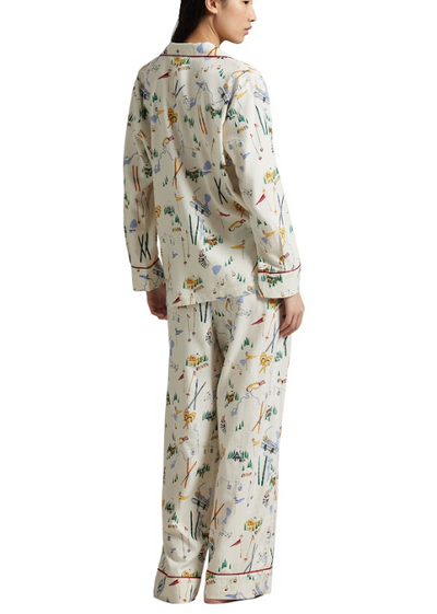 Polo Ralph Lauren Madison Pj Set Travel Ski Print