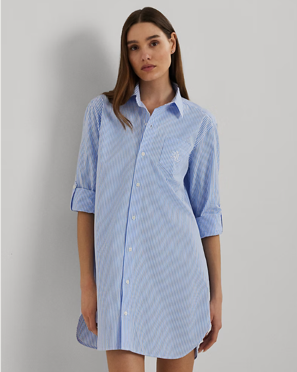 Polo Ralph Lauren Tunic Sleep Shirt Hydrangea