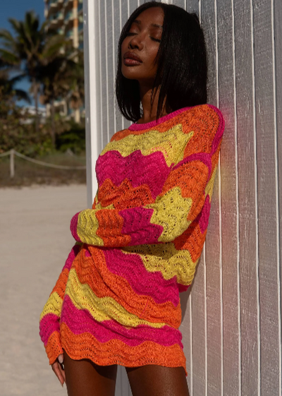 Beach Riot Beach Sweater Soleil Wave
