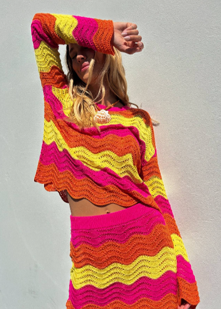 Beach Riot Beach Sweater Soleil Wave