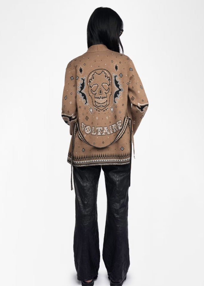 Zadig & Voltaire Kala Wool Cardigan Daim