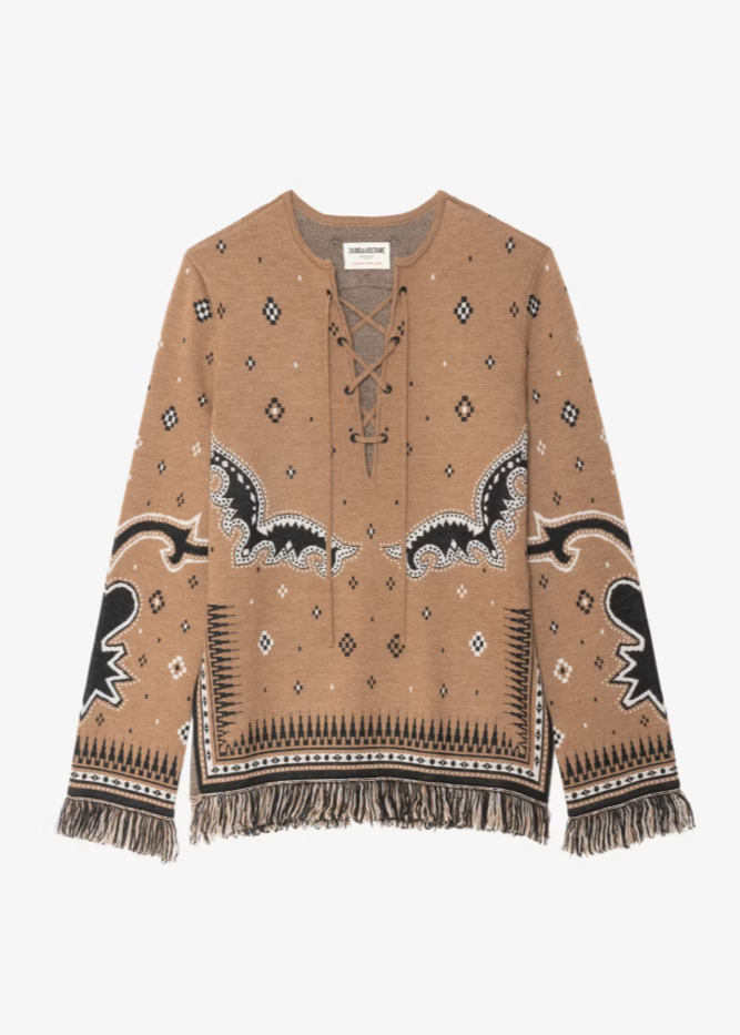 Zadig & Voltaire Leon Wool Sweater Daim