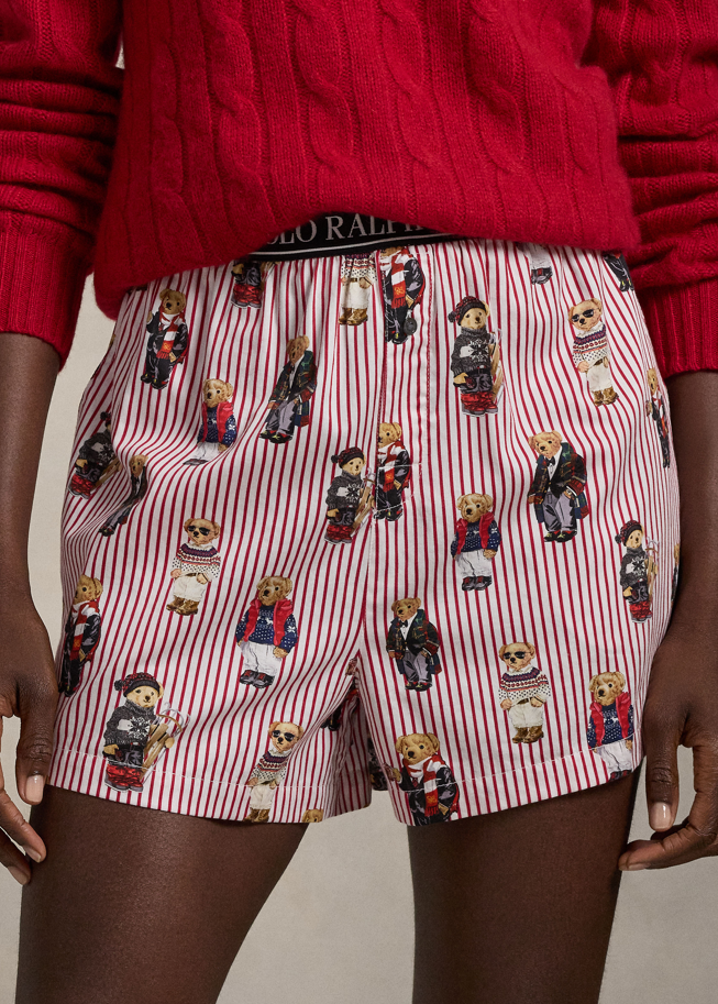 Polo Ralph Lauren Sleep Boxer Allover Bear Red