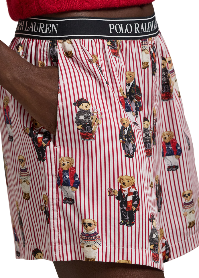 Polo Ralph Lauren Sleep Boxer Allover Bear Red