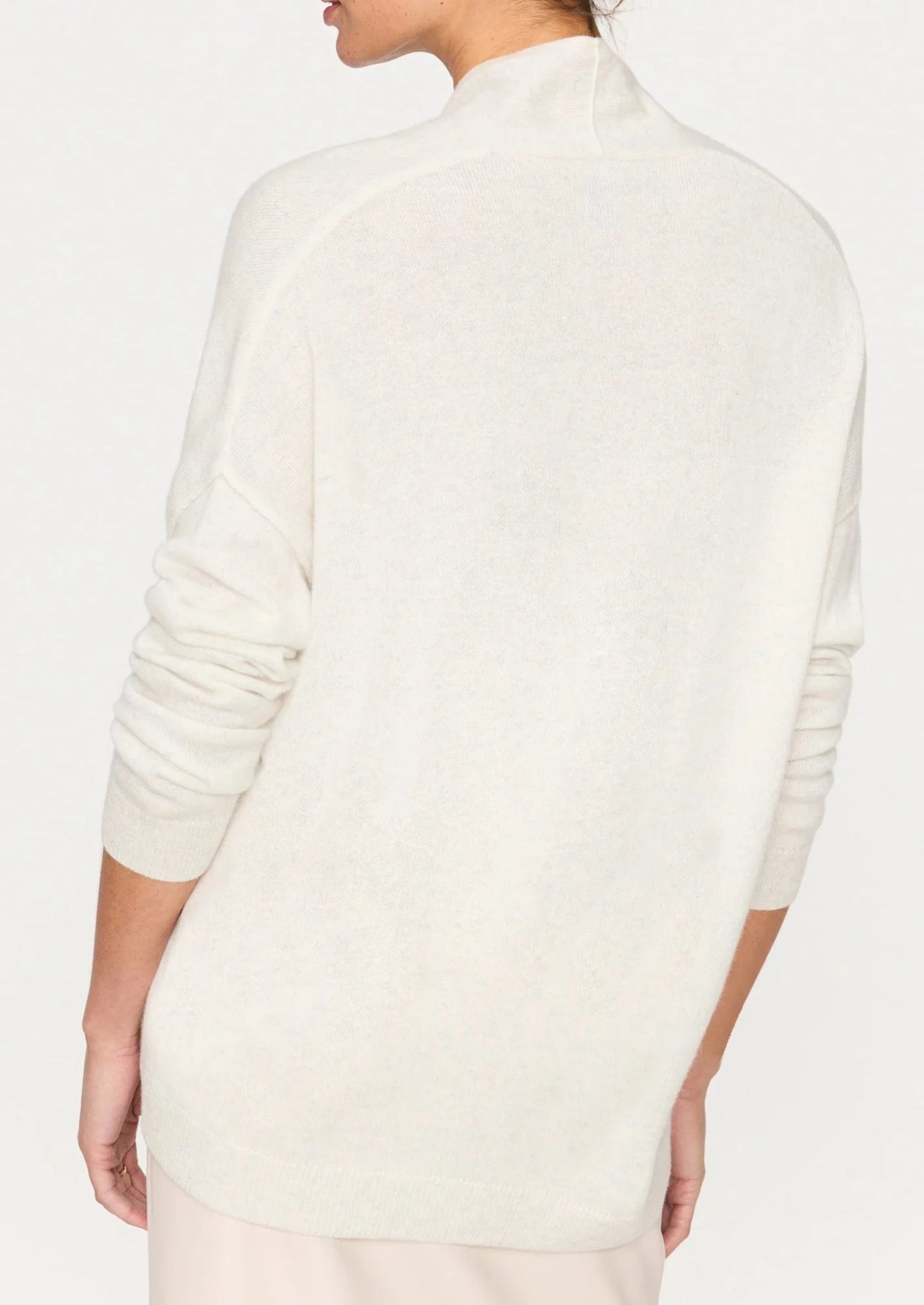 Brochu Walker Siena Wrap Neck Pullover - Vanilla Melange