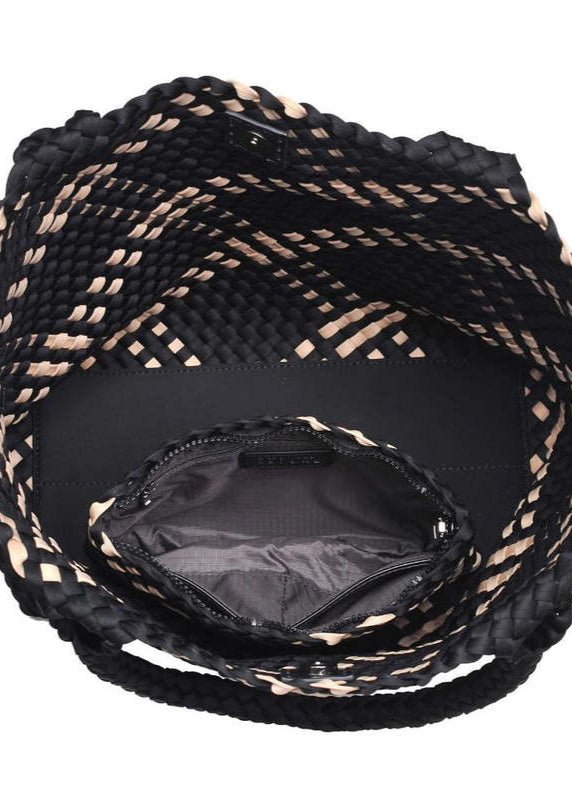 Sol & Selene Sky’s The Limit Medium Tote Black Nude