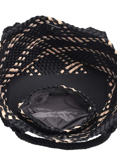 Sol & Selene Sky’s The Limit Medium Tote Black Nude