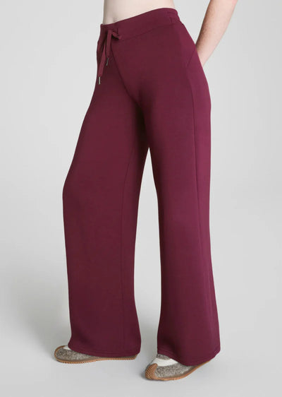 Spanx Air Essential Wide Leg Pant Plum Berry Mauve