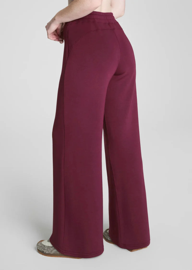 Spanx Air Essential Wide Leg Pant Plum Berry Mauve