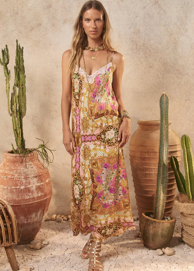 Spell Lovers & Dreamers Strappy Maxi Dress Champagne