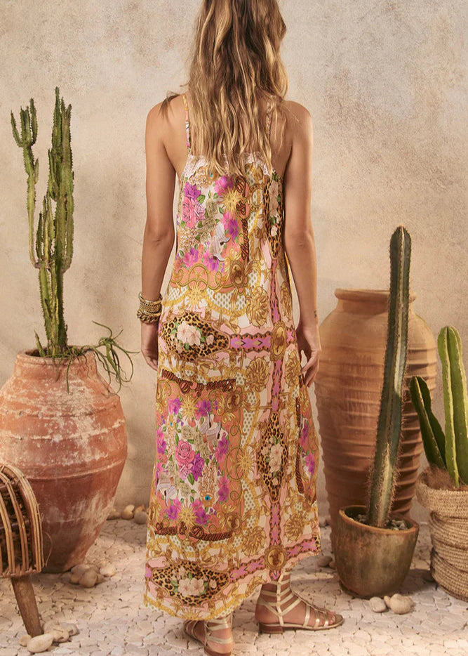 Spell Lovers & Dreamers Strappy Maxi Dress Champagne