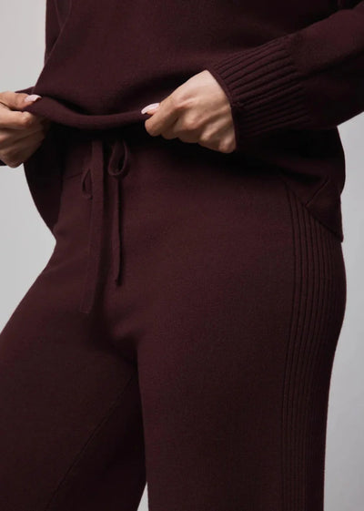 Splendid Georgie Full Length Pants Dark Plum
